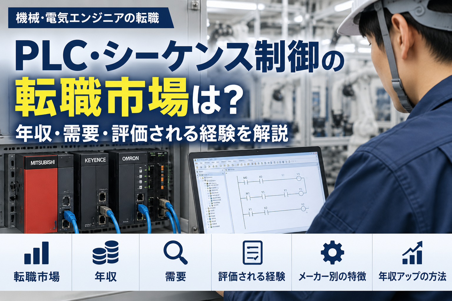 PLC・シーケンス制御の転職市場は？年収・需要・評価される経験を解説